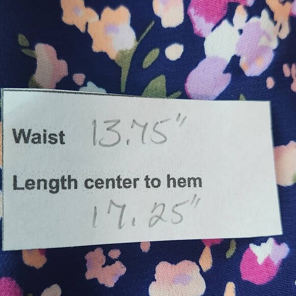 Sanctuary Matching Set Navy Floral Flirty Mini Skirt and Tank Top NWT Sz Medium - Picture 10 of 15